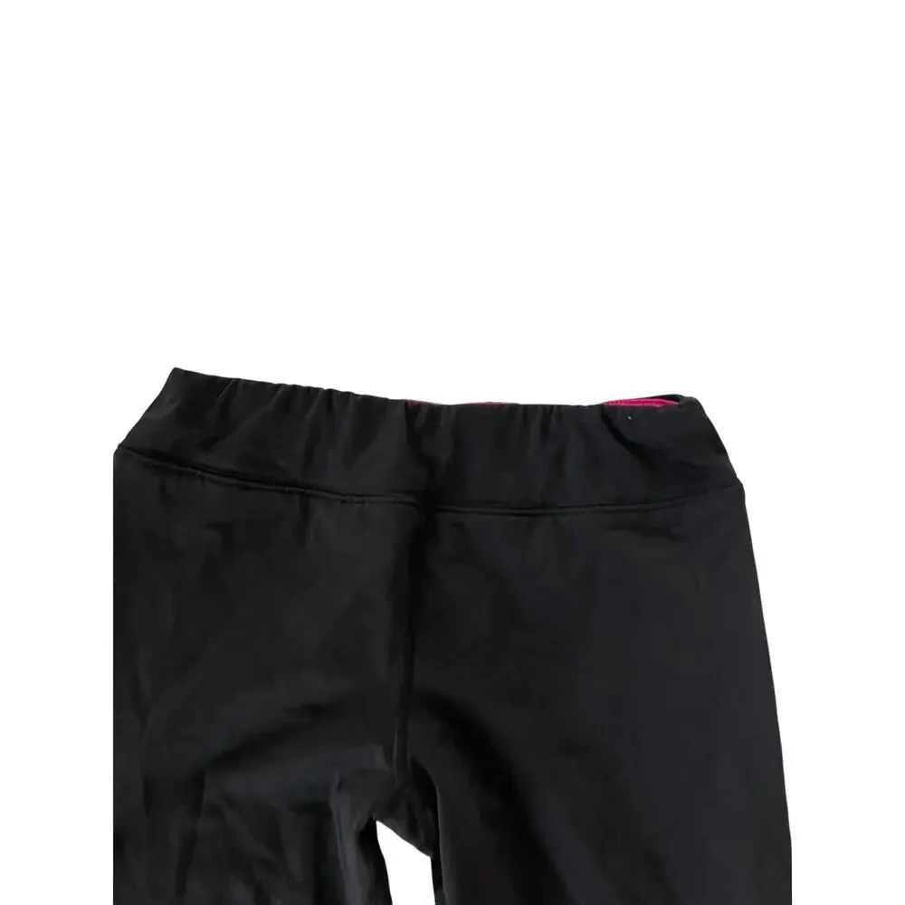 Athletic Works Girls Black Pink Activewear Leggings Youth Size XL 14-16